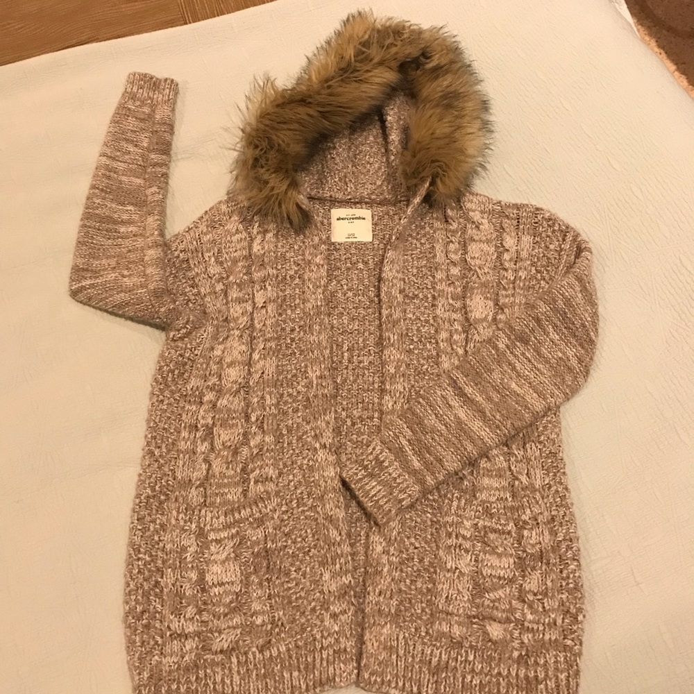 Abercrombie Faux-fur Hooded sweater